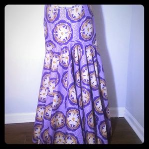 Custom tailored African Ankara long skirt